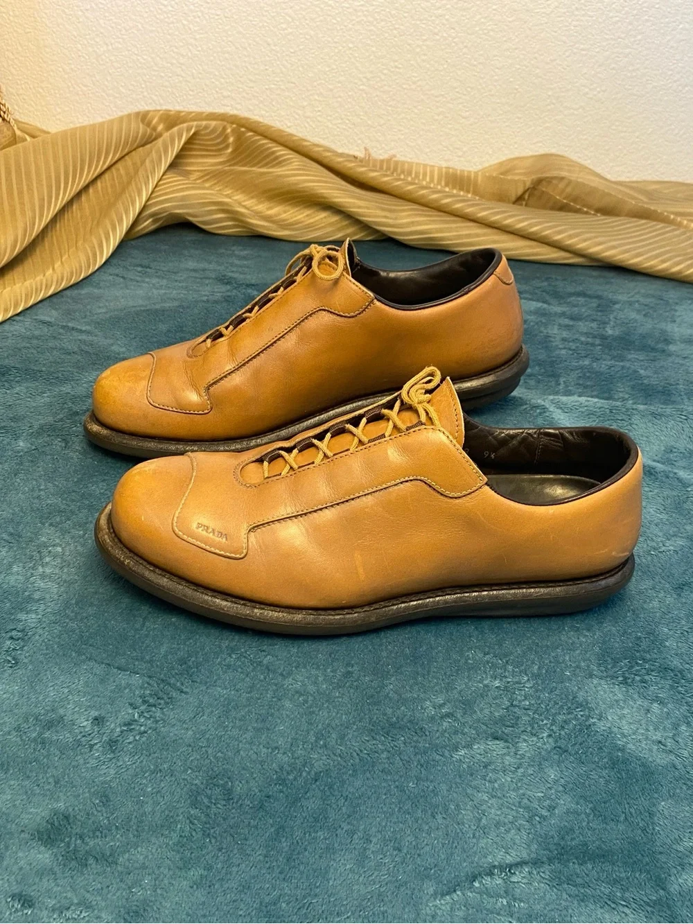 Prada classic tan